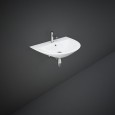 Oval wall-mounted washbasin Sensation  MORWB6501AWHA White Alpino Rak Ceramics RAK CERAMICS - 1