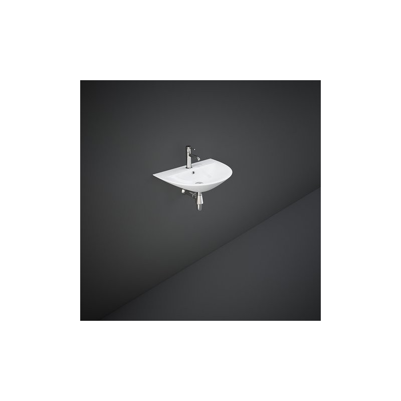 Oval wall-mounted washbasin Sensation  MORWB5001AWHA White Alpino Rak Ceramics