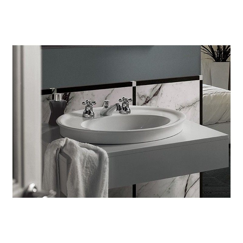 DOLCEVITA washbasin   70_a hole   (prepared  triforo) 700x550 Y0EX HATRIA