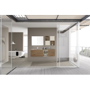 LIME 1.0 Bathroom Cabinet Composition 104 Cemento Tortora AZZURRA