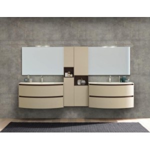LIME 2.0 Bathroom Cabinet Composition 212 Laccato Canyon Nuance Opaco  AZZURRA