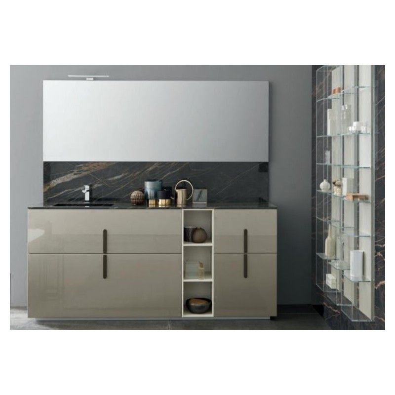 LIME 2.0  Composizione 220 Nuance Grigio Chiaro Opaco Mobile Bagno AZZURRA