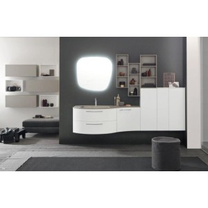 LIME   Composizione 018 Laccato Bianco Opaco Mobile Bagno AZZURRA AZZURRA GROUP - 1