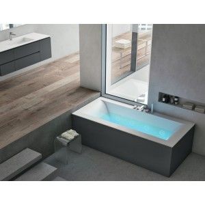 Rio 600 Badewanne Symmetrische Kanten  180x80h44cm Hafro - Geromin