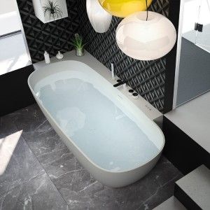 Calle  Corner Oval Bathtub 165x73 h52cm   Hafro - Geromin