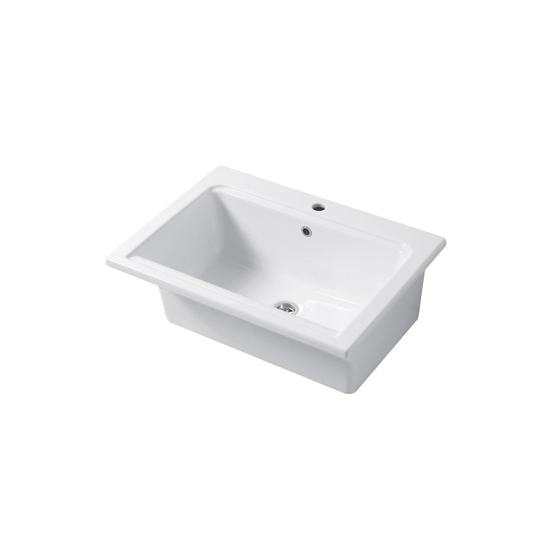 Lavabo à poser 60 Bianco 63xh 19 cm SOTTOPIANI SM06341001  Disegno Ceramica