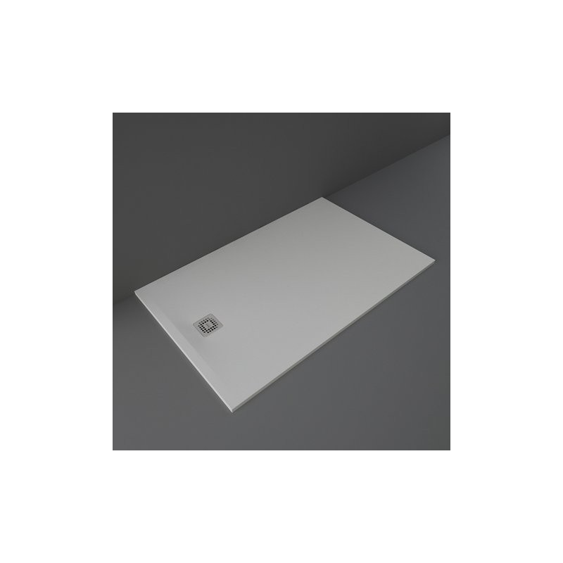 FEELING SHOWER TRAY IN RAKSOLID 160X100X3 cm GREY  Rak Ceramics