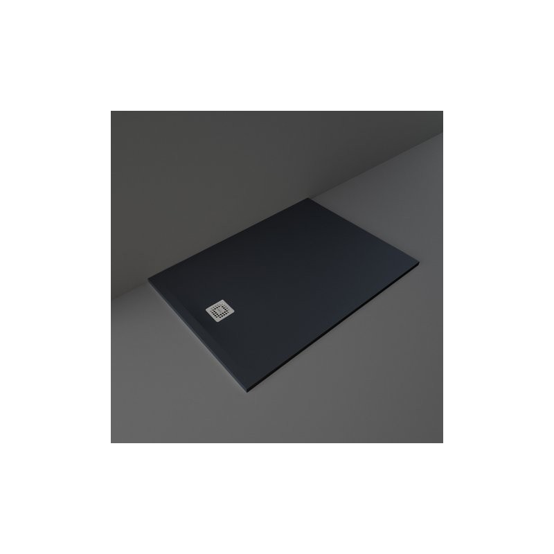 FEELING SHOWER TRAY IN RAKSOLID 140X100X3 cm  BLACK  Rak Ceramics