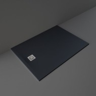 PLATEAU DE DOUCHE FEELING IN RAKSOLID 140X100X3 cm  BLACK   Rak Ceramics