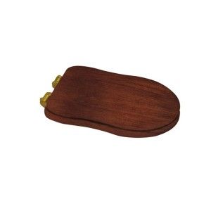 GSG TIME COPRIVASO IN LEGNO MASSELLO FAGGIO (NOCE) CON CERNIERE ORO GSG  - 1