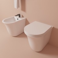 GSG FLUT  Single-hole freestanding bidet (without hole, three holes on request)  GLOSSY WHITE 36x52,5  