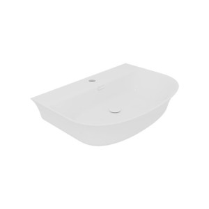 GSG FLUT  Lavabo   à bord fin 65x48 monotrou (sans trou, trois trous sur demande). Kit de fixation inclus