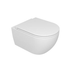 GSG LIKE  WC suspendu sans jante avec systeme d'echappement Smart Clean 36x48,5 avec  WC Couverture de toilette
