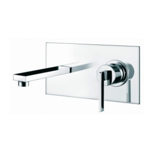 TATTOO MYAMIX Waschbecken Mixer Einbau mit Platte und Hahn 220 mm Chrome  Bongio 46539TT2202ONE DOLLAR BONGIO RUBINETTERIE  - 1