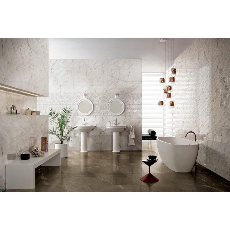 ALLMARBLE WALL GOLDEN WHITE STRUTTURA PAVE SATIN 40X120 - MARAZZI M6TK MARAZZI  - 1