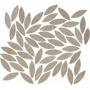 MYSTONE LIMESTONE TAUPE MOSAICO FOGLIE 33X37 - MARAZZI M8LT