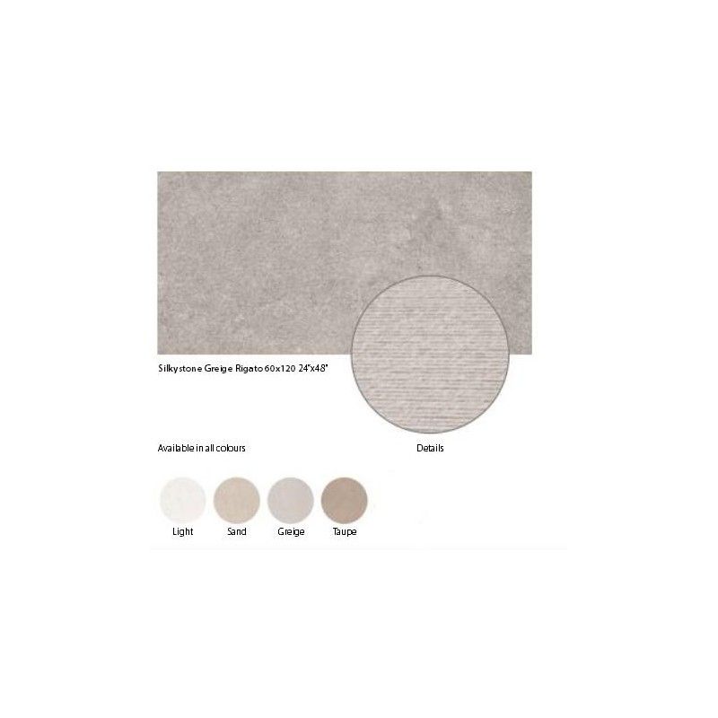 SILKYSTONE RIG.TAUPE 60X120  - Ceramica Sant'Agostino CSASKSRT60