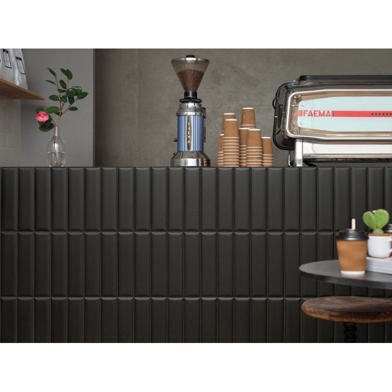 REGOLI 1741 NERO WIDE 7,5x30  - MARCA CORONA F704 CERAMICHE MARCA CORONA  - 1