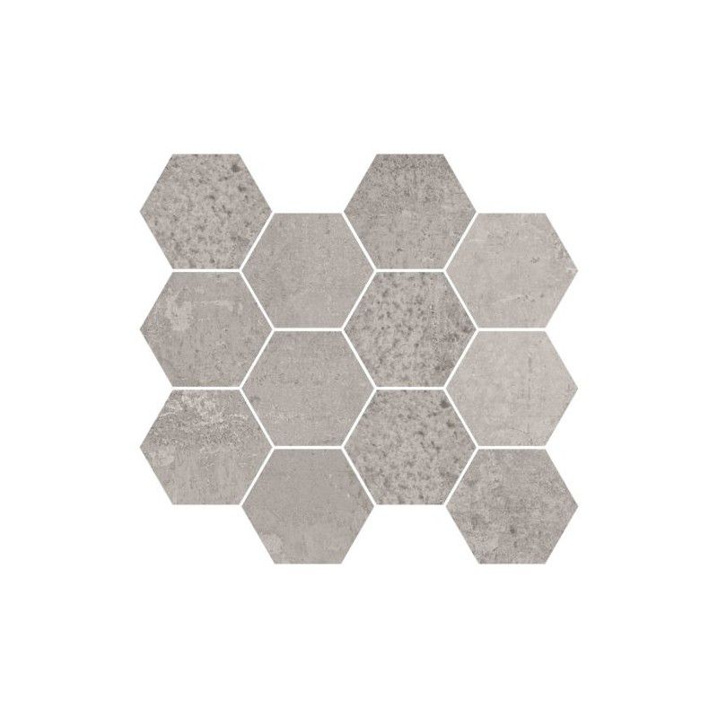 METALLIC GREY NATUREL MOSAIQUE HEX 30X28 - APARICI APARICI CERAMICA - 1