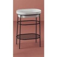 ARTCERAM  FUORI SCALA 36,5x58,6 H 83 STRUCTURE FOR COUNTERTOP WASHBASINS BIANCO MATT