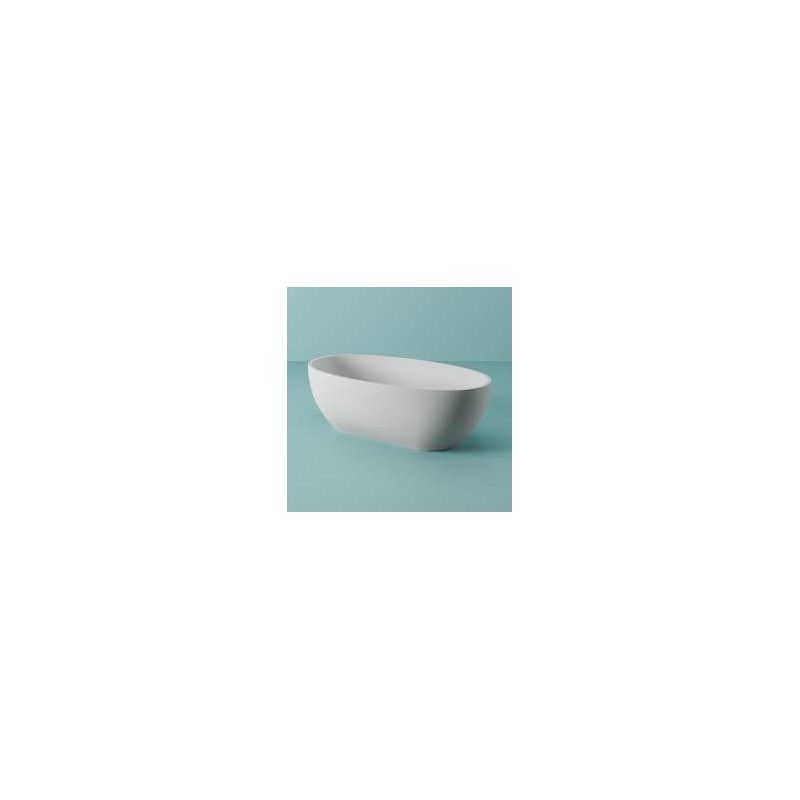 ARTCERAM HOOP FREESTANDING LIVINGTEC BATHTUB WITH BATH COVER INCLUDED