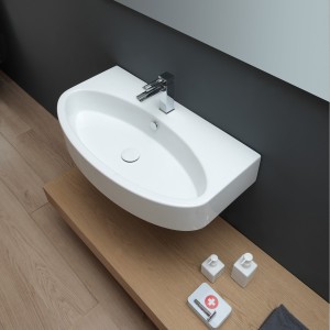 GSG LIKE  Washbasin 80 cm, single hole (without hole, 3 holes on request) fixing kit included