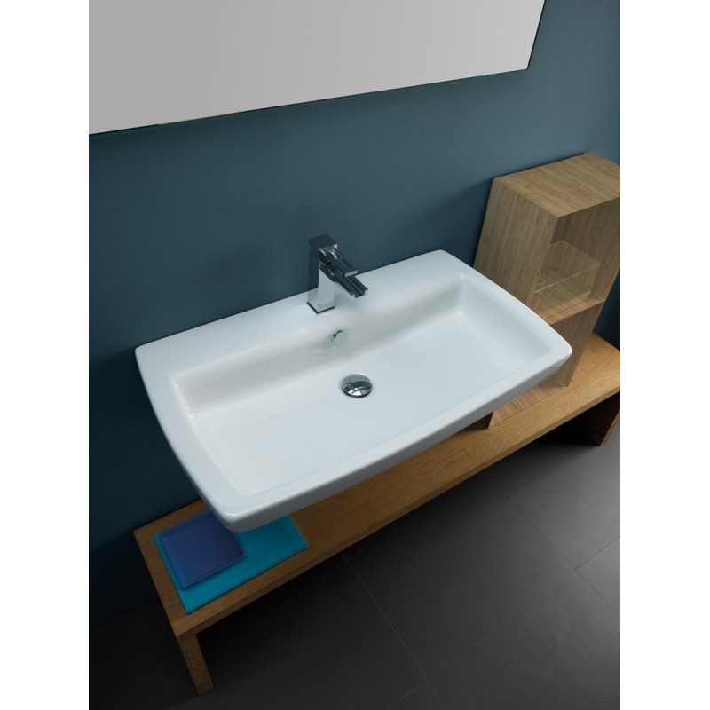 GSG  BRIO WASHBASIN 80 CM EINLÖCHERBEFESTIGUNGEN INKLUSIVE