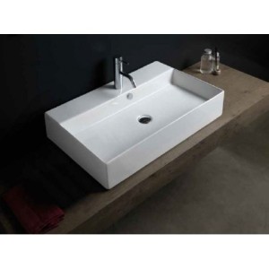 GSG ZENITH  Lavabo ZENITH    bordo fino monoforo  cm 50 50X46