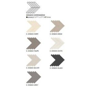 ELEMENTS DESIGN SILVER Mosaico HERRINGBONE 34,5X42 - M1A0 Ceramiche Keope