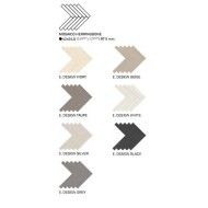 ELEMENTS DESIGN SILVER Mosaico HERRINGBONE 34,5X42 - M1A0 Ceramiche Keope