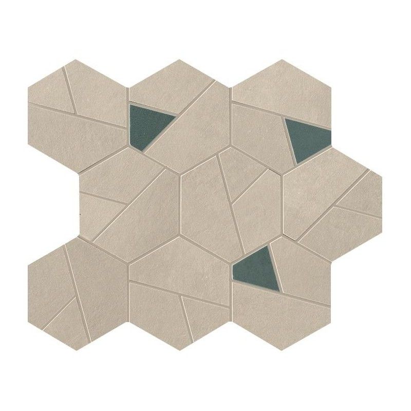 Boost Pro Cream Mosaic Hex Blue - Atlas Concorde A0QO CERAMICHE ATLAS CONCORDE - 1