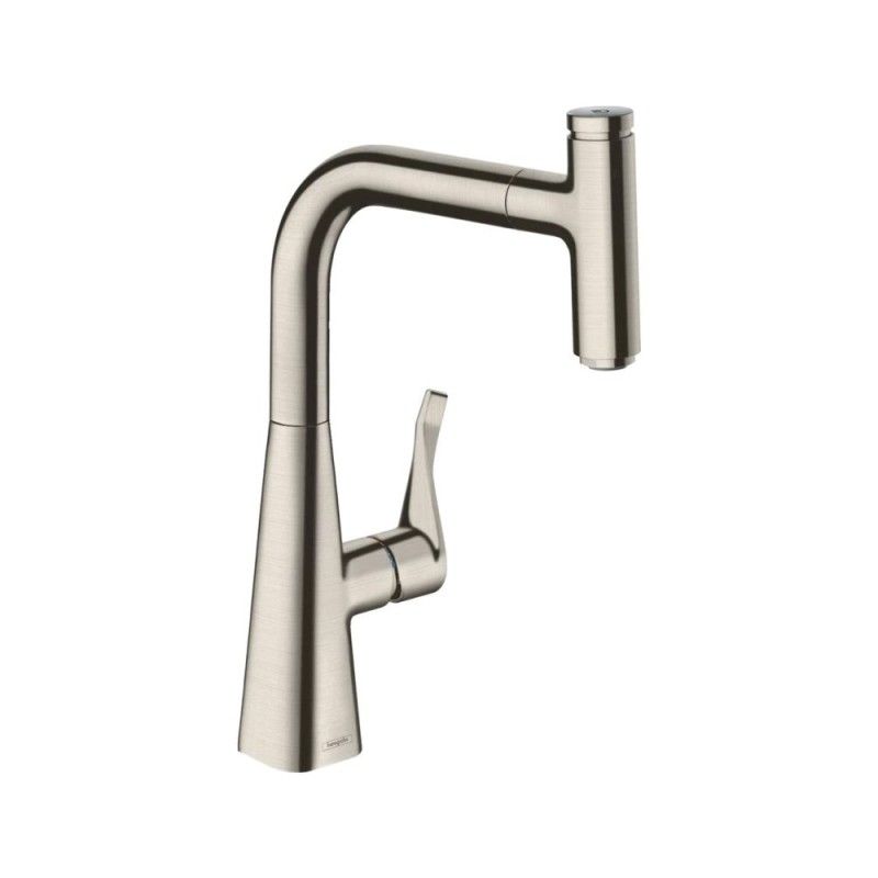 HANSGROHE  Metris Select Einhebel-Kuechenmixer 240 mit Ausziehauslauf Edelstahl  14857800 HANSGROHE - 1