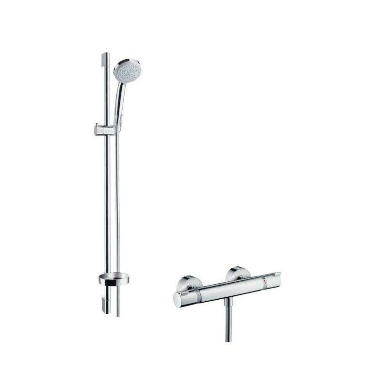 AXOR UNO Croma 100 Combi douche Vario avec barre 90 cm 27035000 HANSGROHE - 1