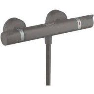 Ecostat - Miscelatore termostatico doccia esterno - cromo nero satinato AX 13116340 HANSGROHE - 1