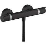 Ecostat - Mitigeur thermostatique de douche externe - noir matt AX 13116670 HANSGROHE - 1