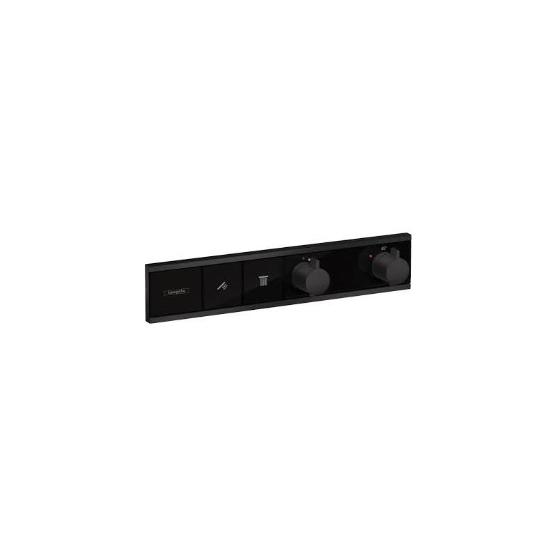 RainSelect - Thermostat for concealed installation for 2 functions - matt black AX 15380670 HANSGROHE - 1