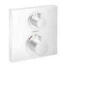 Ecostat Square - Thermostatmischer Unterputz fuer 2 Verbraucher - Mattweiss AX 15714700 HANSGROHE - 1