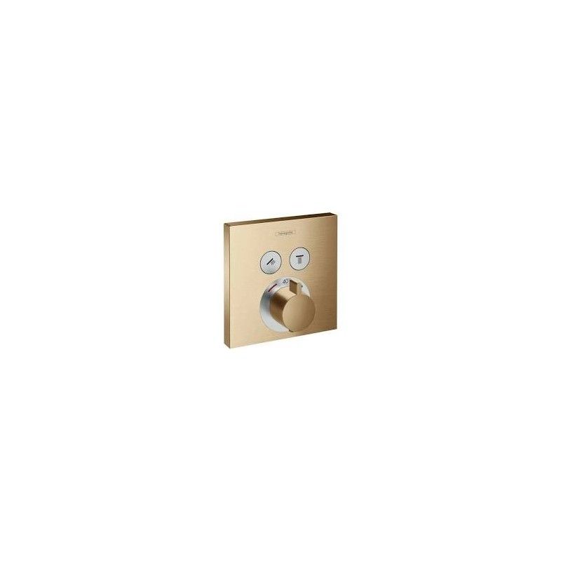 ShowerSelect - Thermostatmischer Unterputz fuer 2 Verbraucher - brushed bronze AX 15763140 HANSGROHE - 1