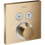 ShowerSelect - Thermostatmischer Unterputz fuer 2 Verbraucher - brushed bronze AX 15763140 HANSGROHE - 1