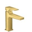 Metropol - Mitigeur de lavabo 100 poignee manette avec bonde Push-Open- aspect dore poli HANSGROHE  32500990 HANSGROHE - 1