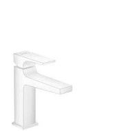 Metropol - Single lever basin mixer 110 with lever handle with push-open waste - matt white HANSGROHE  32507700 HANSGROHE - 1
