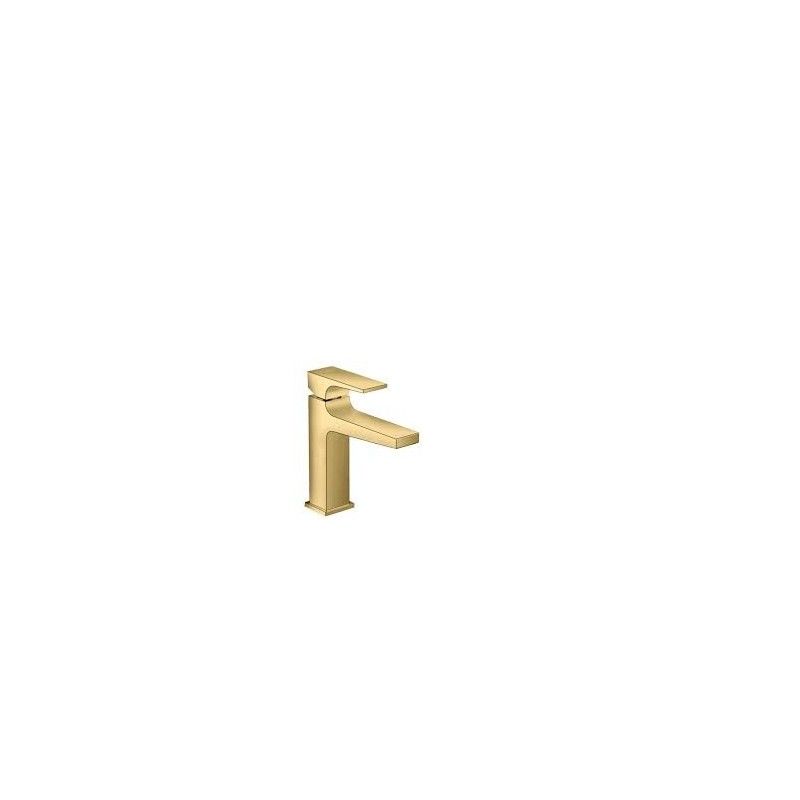 Metropol - Single lever basin mixer 110 with lever handle with push-open waste - polished gold-optic HANSGROHE  32507990 HANSGRO