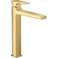 Metropol - Miscelatore monocomando lavabo 260 da catino con maniglia a leva e push-open - oro lucido HANSGROHE  32512990 HANSGRO