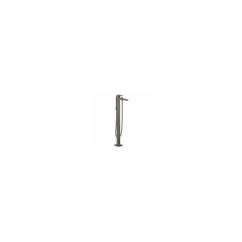 Metropol - Set de finition mitigeur bain/douche  au sol poignee manette - noir chrome brosse HANSGROHE  32532340 HANSGROHE - 1