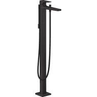 Metropol - Set de finition mitigeur bain/douche  au sol poignee manette - noir matt HANSGROHE  32532670 HANSGROHE - 1