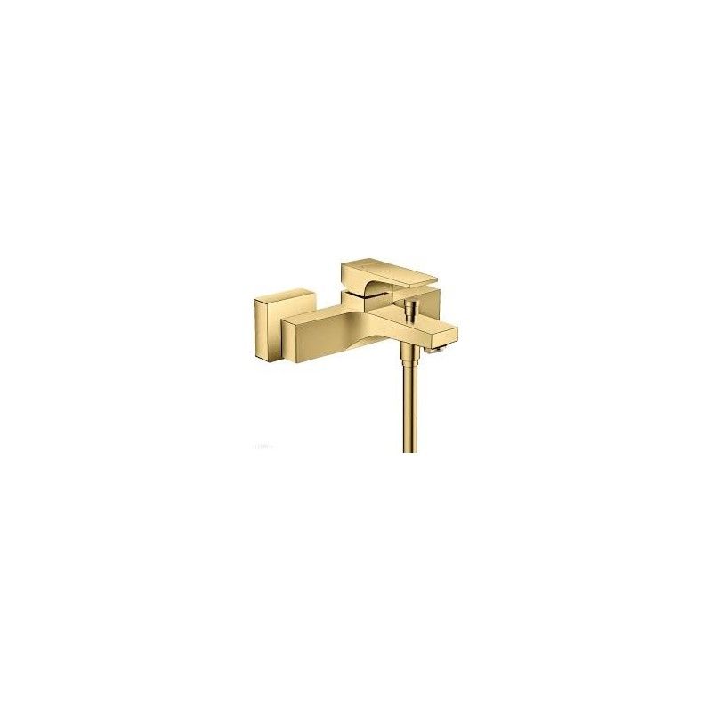 Metropol - Single lever manual bath mixer for exposed installation with lever handle - polished gold-optic HANSGROHE  32540990 H