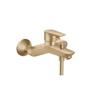 Talis E - Single lever manual bath mixer for exposed installation - brushed bronze HG 71740140 HANSGROHE - 1