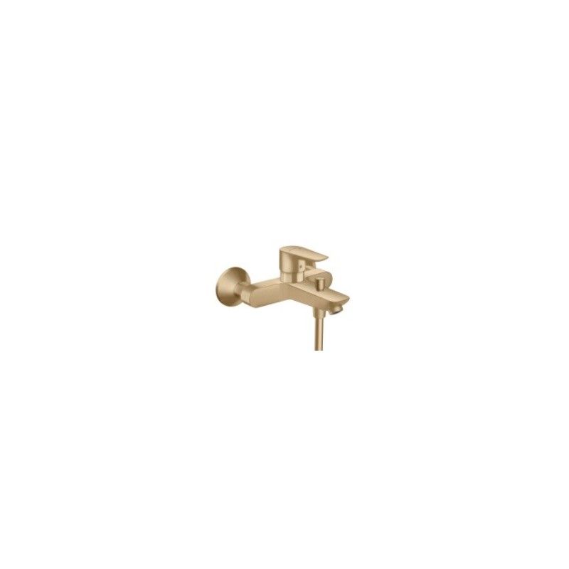 Talis E - Single lever manual bath mixer for exposed installation - brushed bronze HG 71740140 HANSGROHE - 1