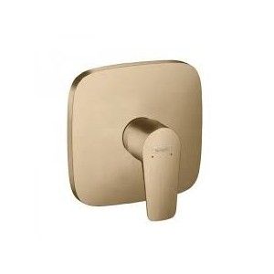 Talis E - Single lever manual shower mixer for concealed installation - brushed bronze HG 71765140 HANSGROHE - 1