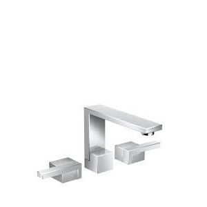 Melangeur de lavabo 3 trous  130 avec push-open - coupe de diamant  HG 46051000 HANSGROHE - 1